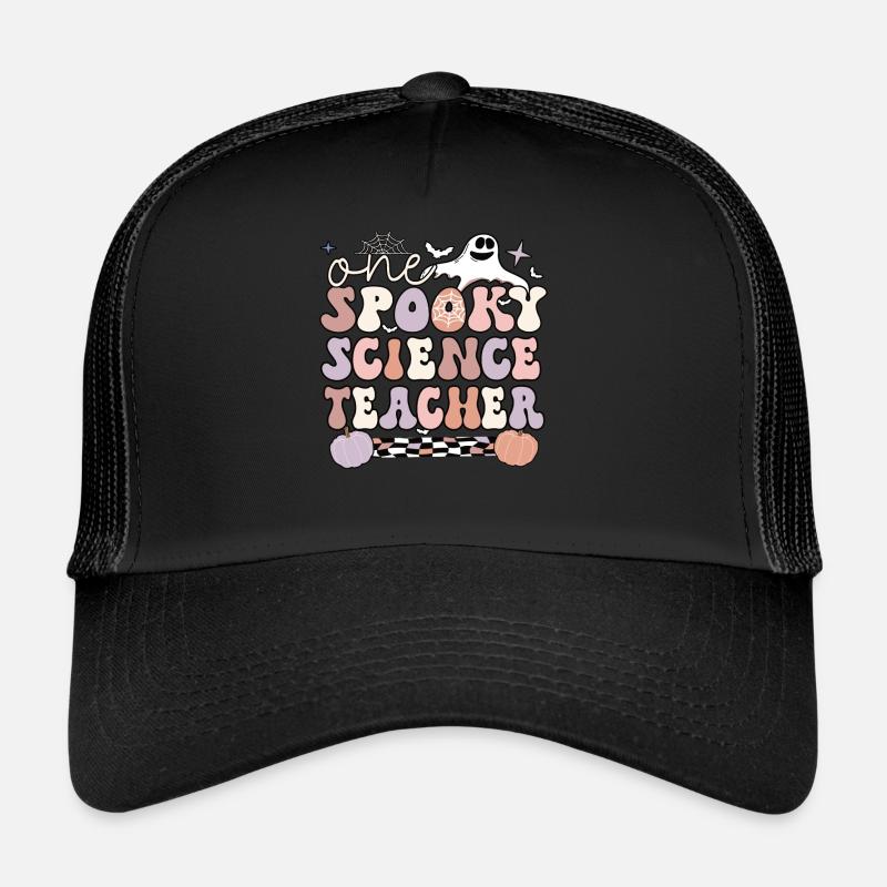 Science Teacher Halloween Science Teaching Gift Trucker Cap