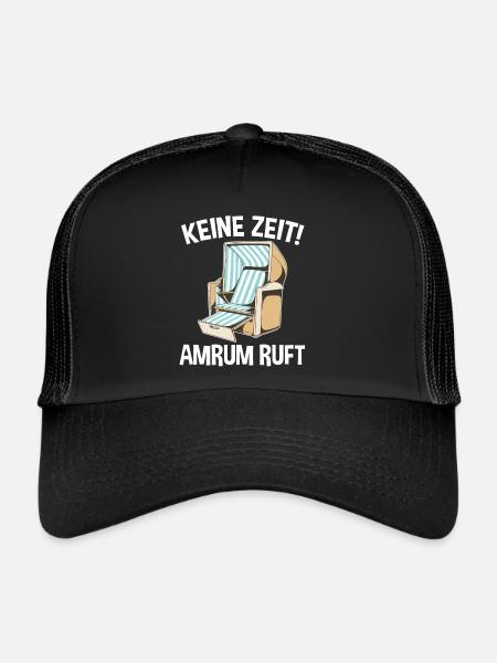 Nordsee Amrum - Trucker Cap - Schwarz/Schwarz