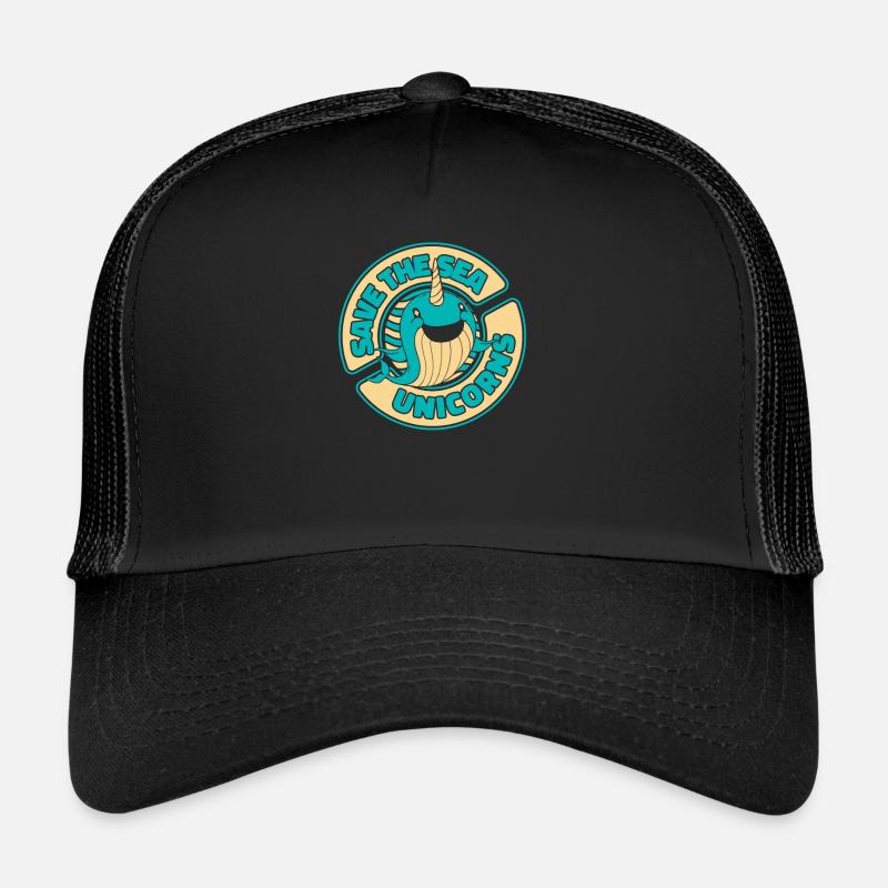Narval Baleine Océan Narvals Baleines Baleines Baleines Casquette trucker 