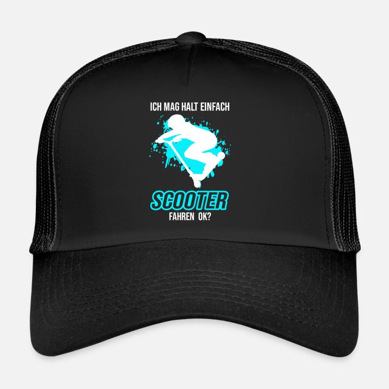Scooter Roller Roller Fahren Geschenk Trucker Cap