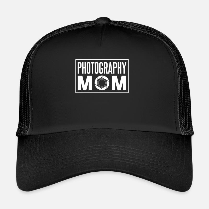 Fotografin Mama Fotografie Mutter Kamera - Trucker Cap - Schwarz/Schwarz