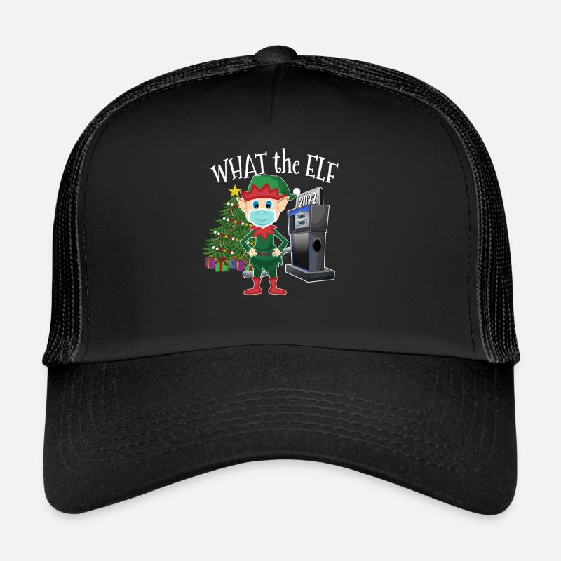 Elf with Mask Expensive Gas What the Elf Trucker Cap