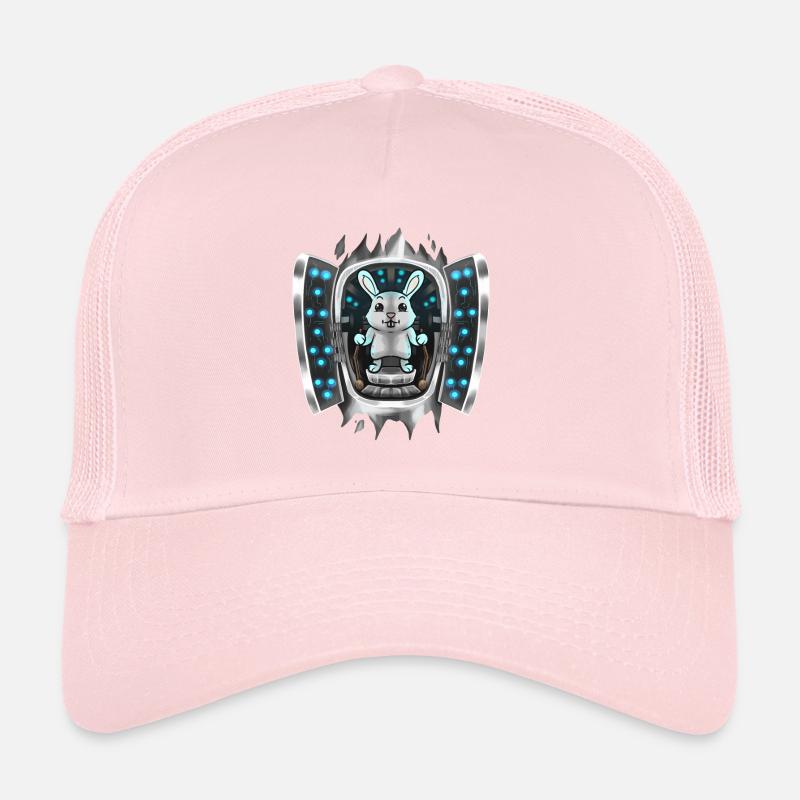 Rabbit Inside Costume Hare Takes Over Control Trucker Cap