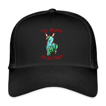 Amants mariés Tikk Death Do Us Apart Zombie - Casquette trucker  - noir/noir - Devant