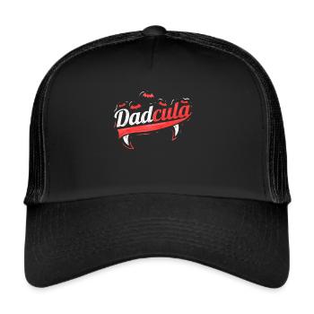 Dadcula Dads Motif Avec Des Crocs Et des Chauves-Souris Pour - Casquette trucker  - noir/noir - Devant