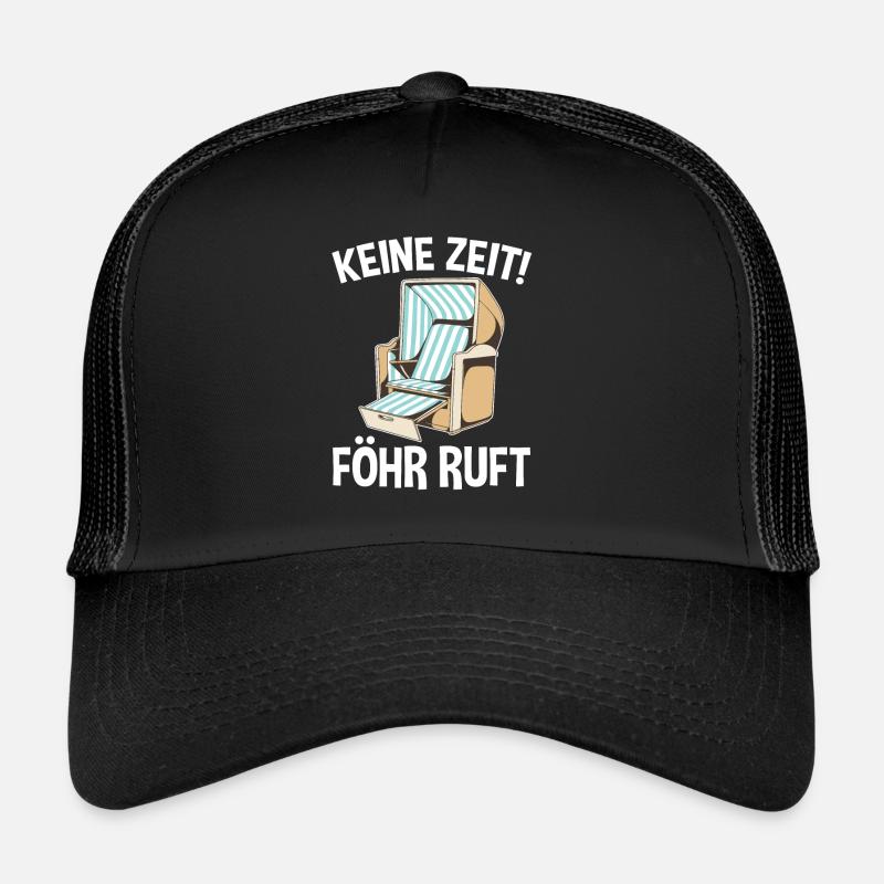 Nordsee Föhr - Trucker Cap - Schwarz/Schwarz