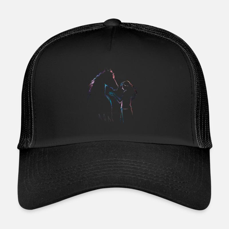 Pferde Mädchen Liebe Reiterin Pferd Liebhaber Trucker Cap