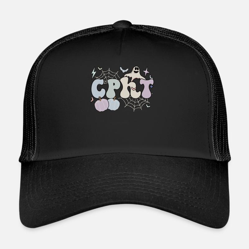CPhT Tech Certified Pharmacy Technician Halloween Trucker Cap