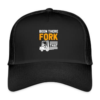 Chariot élévateur Élévateur Élévateur Entrepôt - Casquette trucker  - noir/noir - Devant