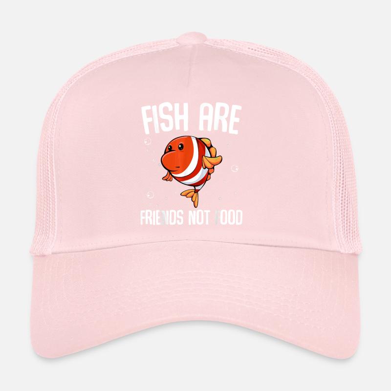 Fische sind Freunde, nicht Lebensmittel, vegetarisch, vegan, Tier Trucker Cap