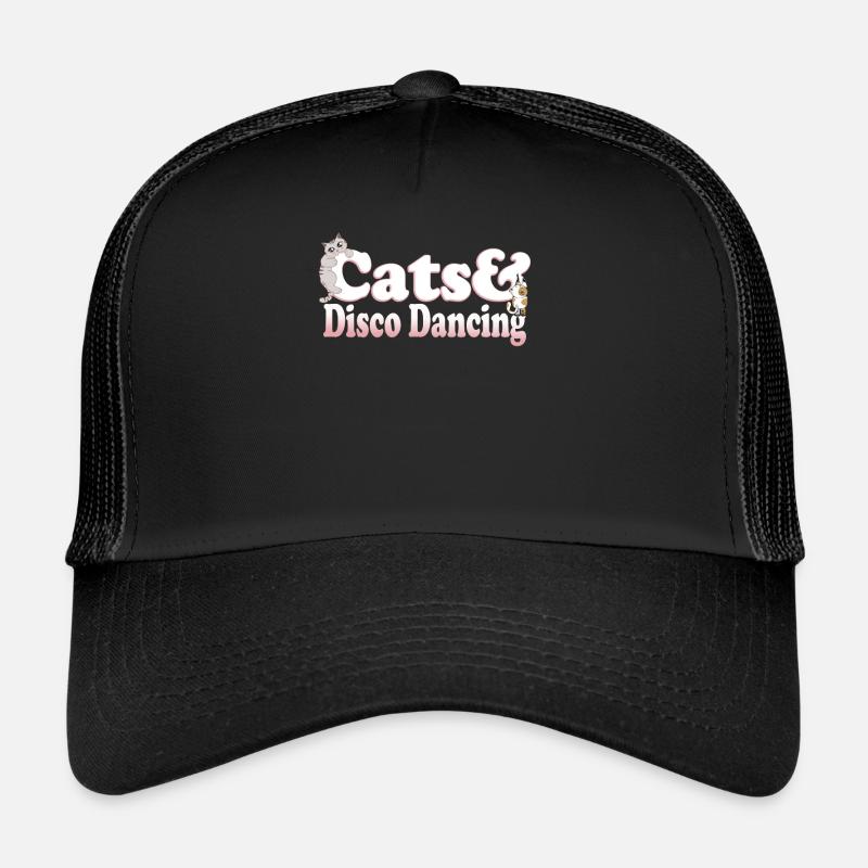 Cute Kawaii Cats And Disco Dancing Women's Cat and Trucker Cap