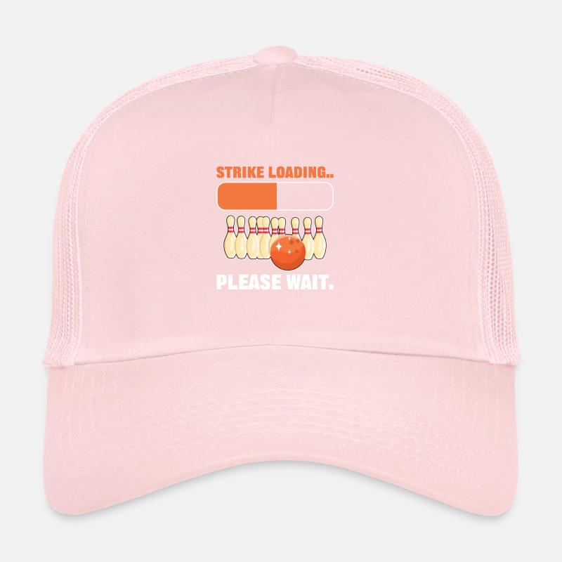 Strike Loading Please Wait Bowling Bowler Trucker Cap
