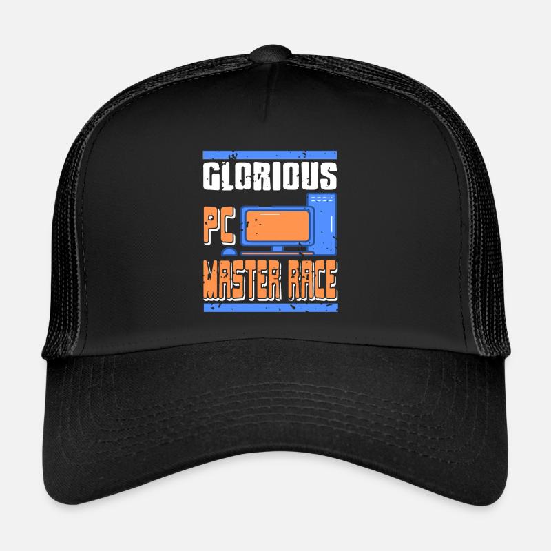 Glorious PC Master Race Retro Vintage T-Shirt Trucker Cap