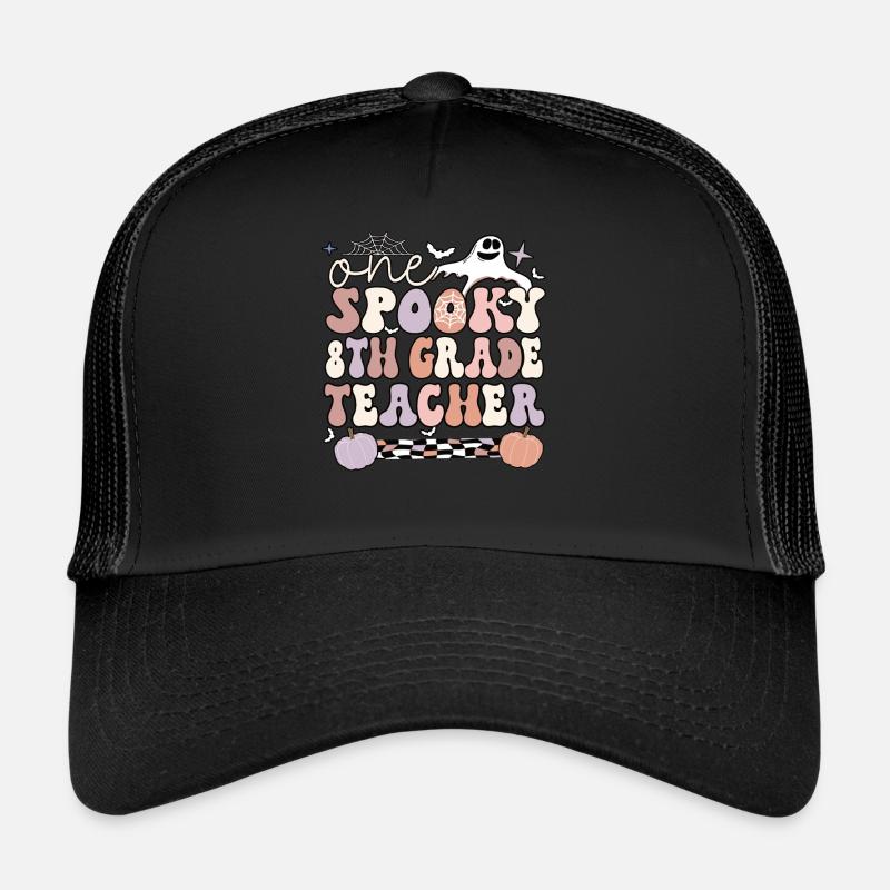 8th Grade Teacher Halloween Eighth Grade Crew Trucker Cap