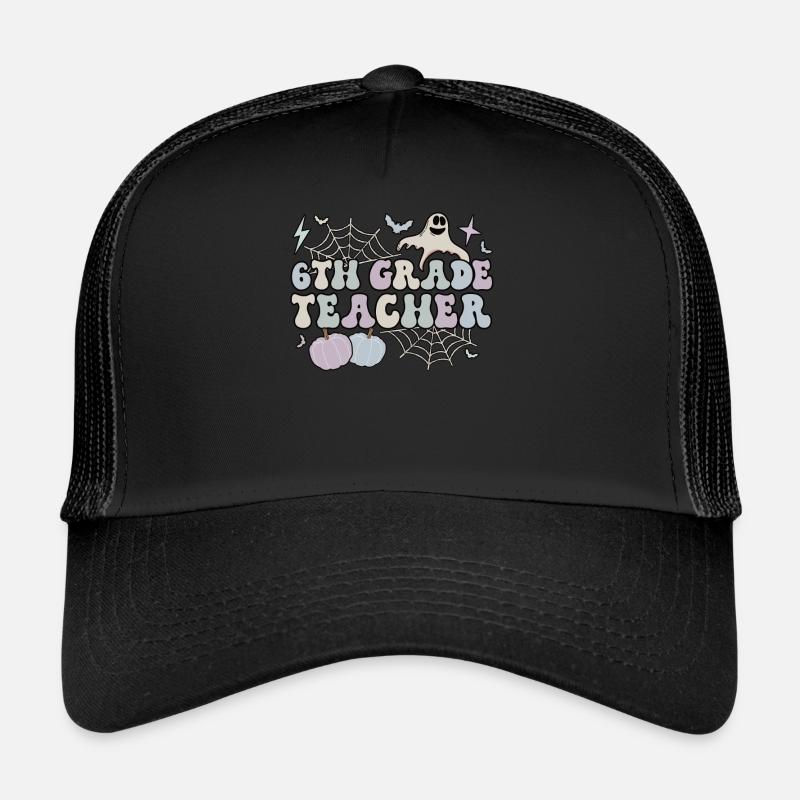 Enseignant de 6e année Halloween Équipe de sixième année Casquette trucker 