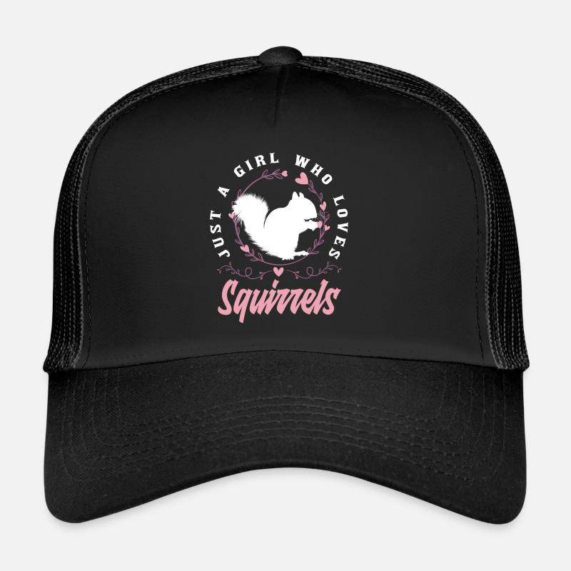 Eichhörnchen - Trucker Cap - Schwarz/Schwarz