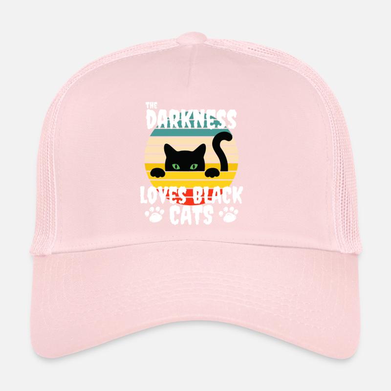 l’obscurité aime les chats noirs idée cadeau Casquette trucker 