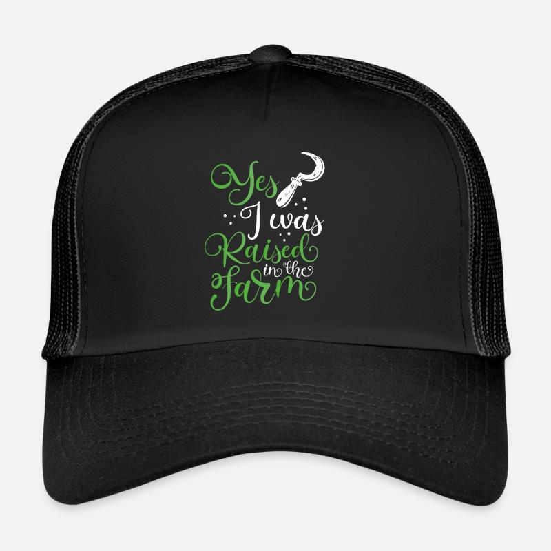 Ich Bin Auf Dem Bauernhof Aufgewachsen Trucker Cap