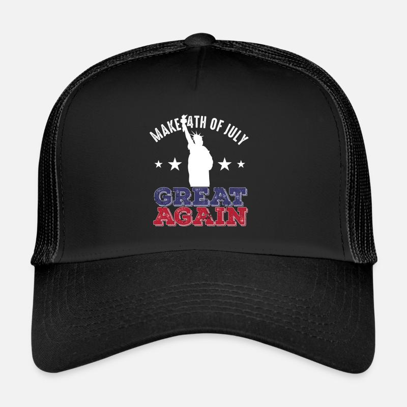 Make 4th Of July Great Again Retro Vintage Casquette trucker 