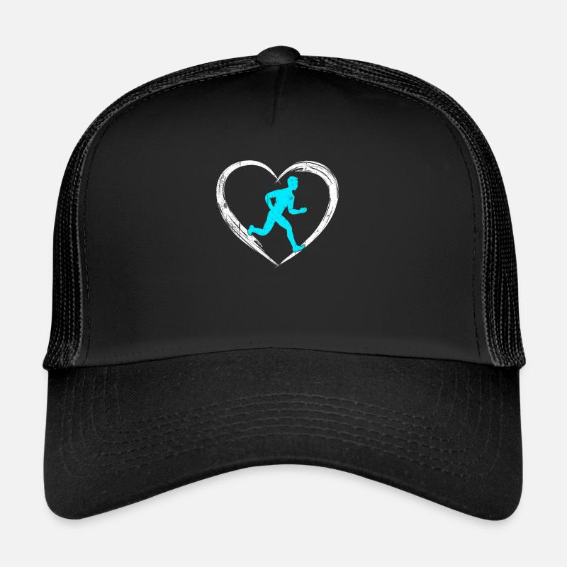 Jogging love - Trucker Cap - black/black