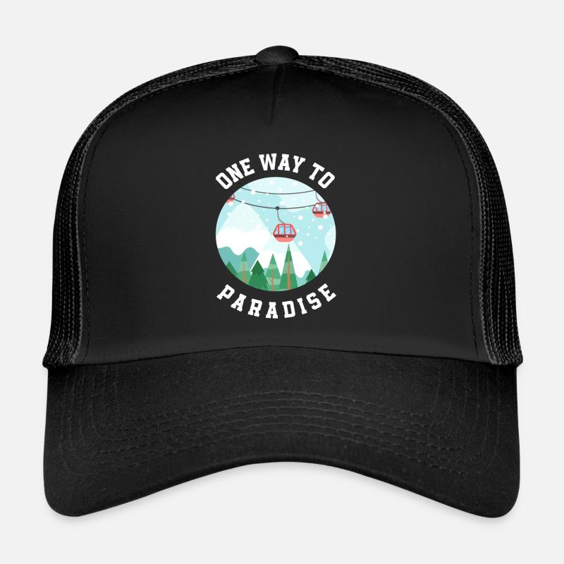 Snowboard Snowboarder Trucker Cap