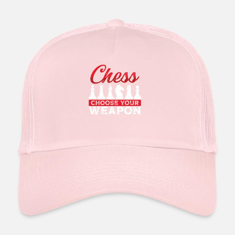 Armes préférées des pièces d’échecs Casquette trucker 