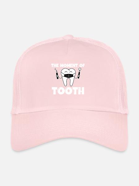 Technicien de laboratoire dentaire Technicien dentaire - Casquette trucker  - rose pâle - Devant