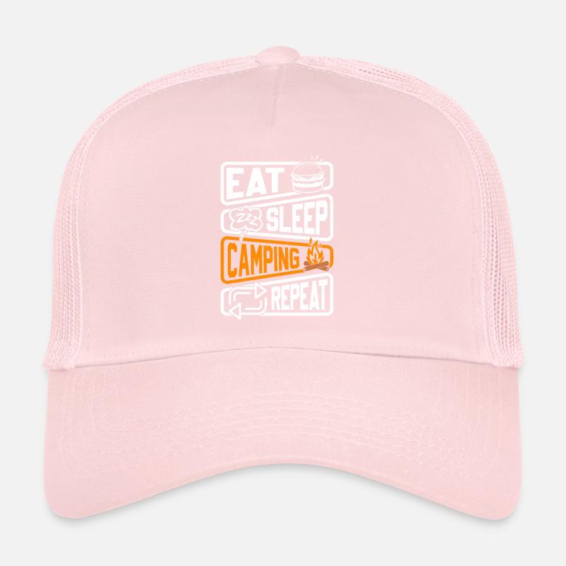 9 Eat sleep camping repeat Trucker Cap