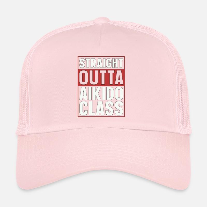 Aikido Straight Outta Aikido Class Samurai Fighter Trucker Cap