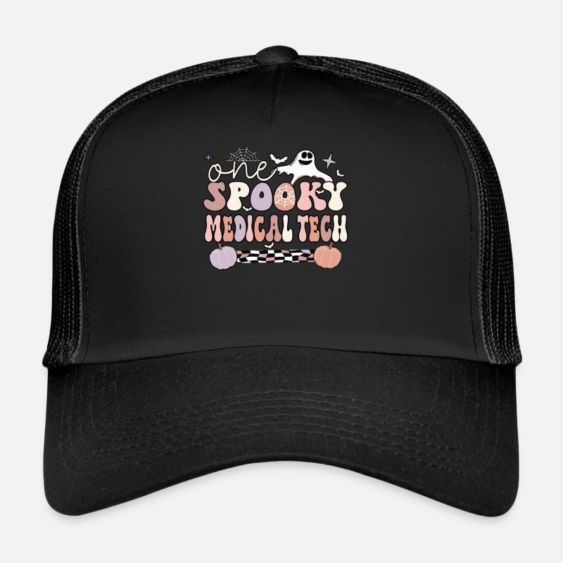 Medical Tech Halloween Med Lab Technologist Gifts Trucker Cap
