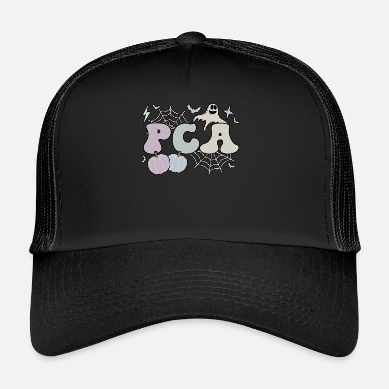 Patient Care Assistant Halloween PCA Nurse Gift Trucker Cap