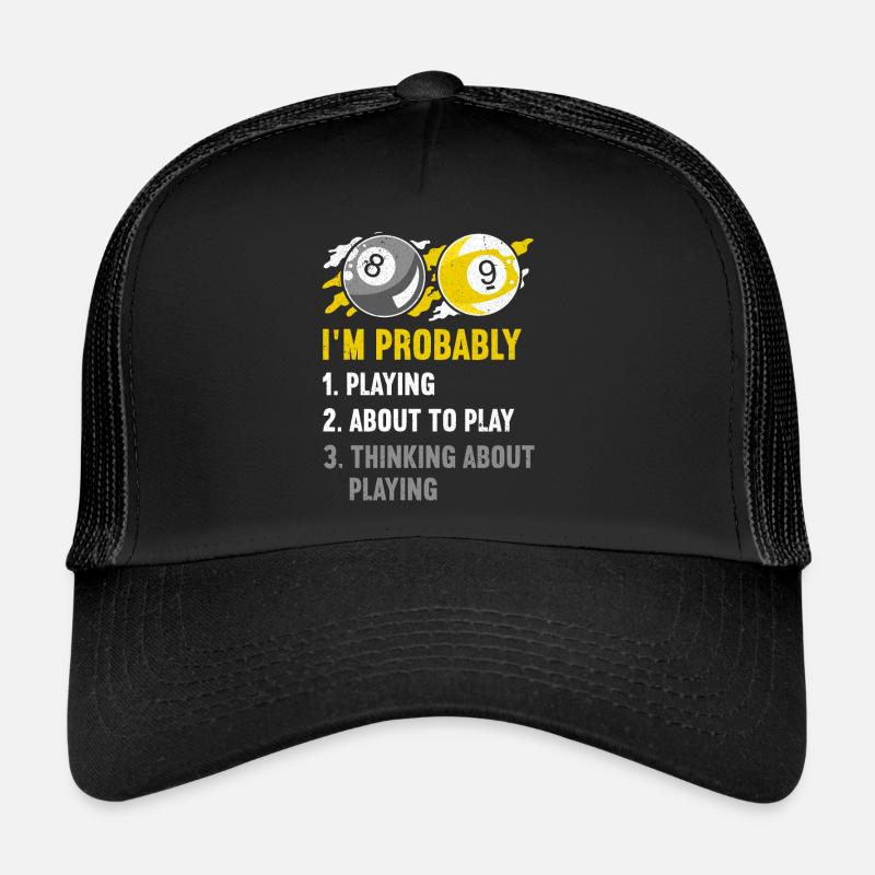 Billard billard billard Casquette trucker 