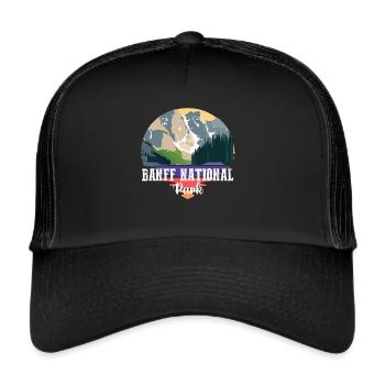 Banff Alberta Canada Campground Lake Louise Nati - Trucker Cap - black/black - Front