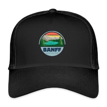 Parc national Banff Grizzly Bear Lake Louise Canada C - Casquette trucker  - noir/noir - Devant