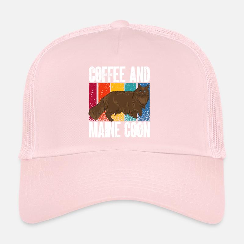Maine Coon Chat Casquette trucker 