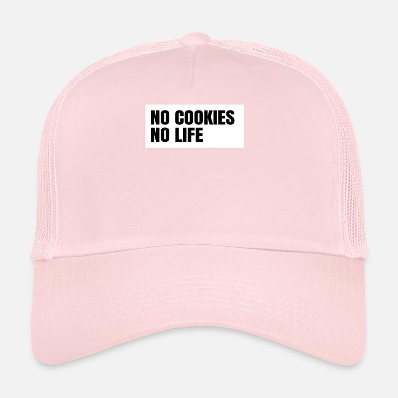 Pas de cookies Pas de devis de vie Collations traitées Casquette trucker 