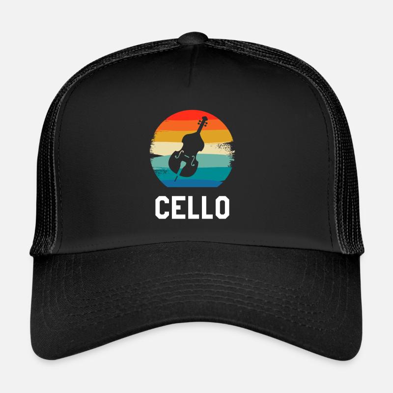 Instrument de violoncelle classique rétro vintage Casquette trucker 
