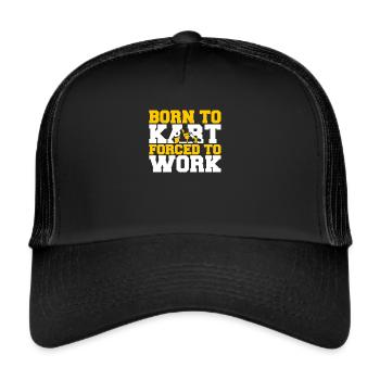 Go-Kart Go Karting Go-Karting Go-Kart Racing - Trucker Cap - black/black - Front