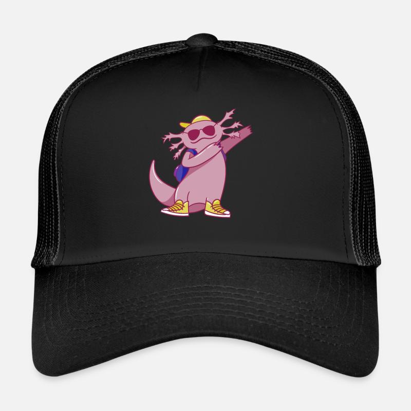 Axolotl Danse Drôle Dabbing Axolotl Casquette trucker 