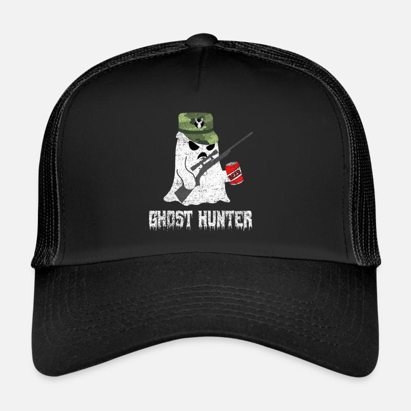 Spooky Ghost Hunter Trucker Cap
