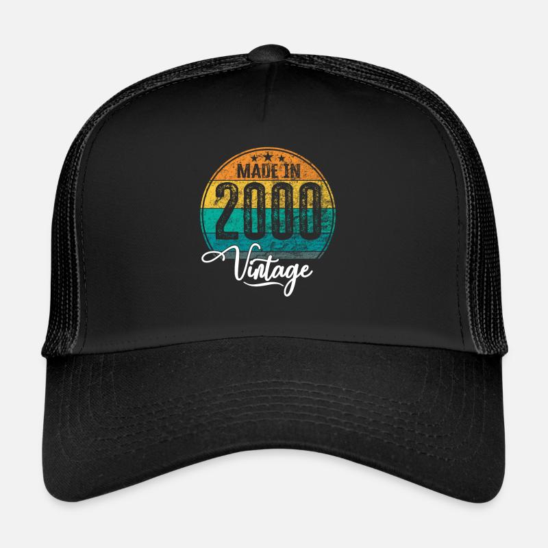 Vintage Made in 2000 Geburtsjahr 2000 Geburtstag Trucker Cap