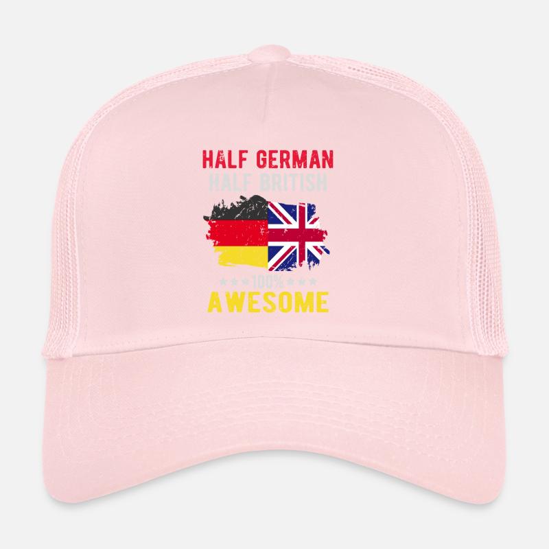 Half German Half British Trucker Cap