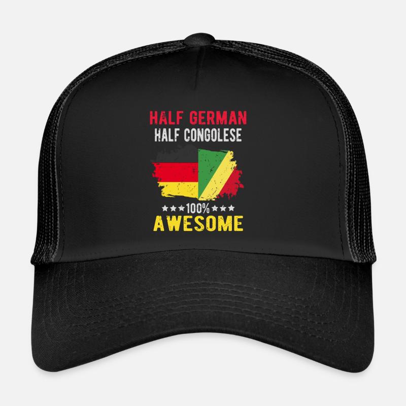 Half German Half Congolese Trucker Cap