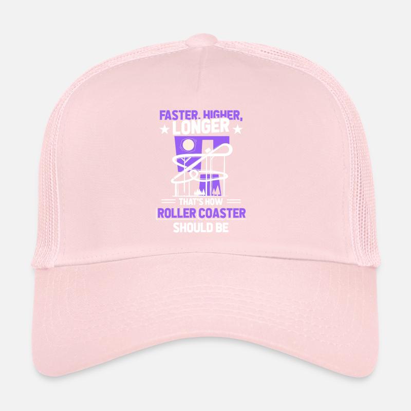 Park Amusement Park Roller Coaster Trucker Cap