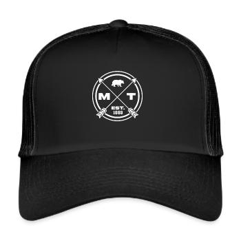Montana - Casquette trucker  - noir/noir - Devant