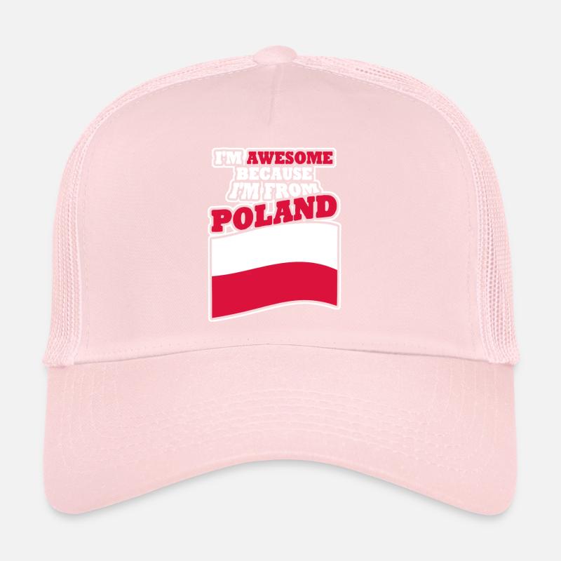 Polen Pole Polska Flagge Polnisch Trucker Cap