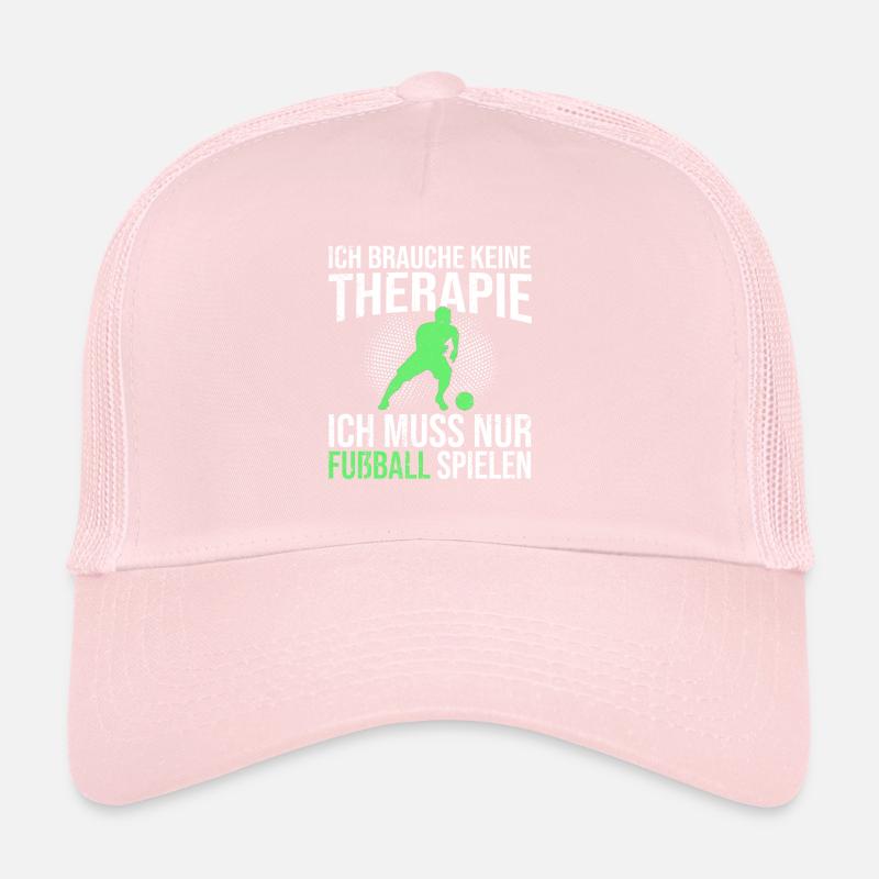 Fußball Therapie Spruch Trucker Cap