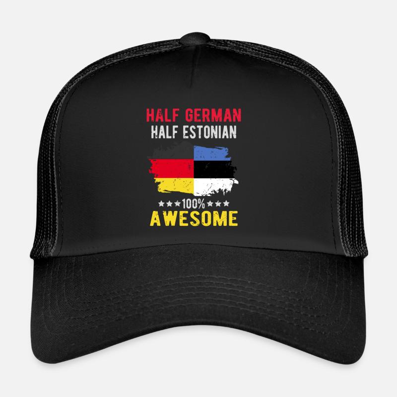 Half German Half Estonian Trucker Cap