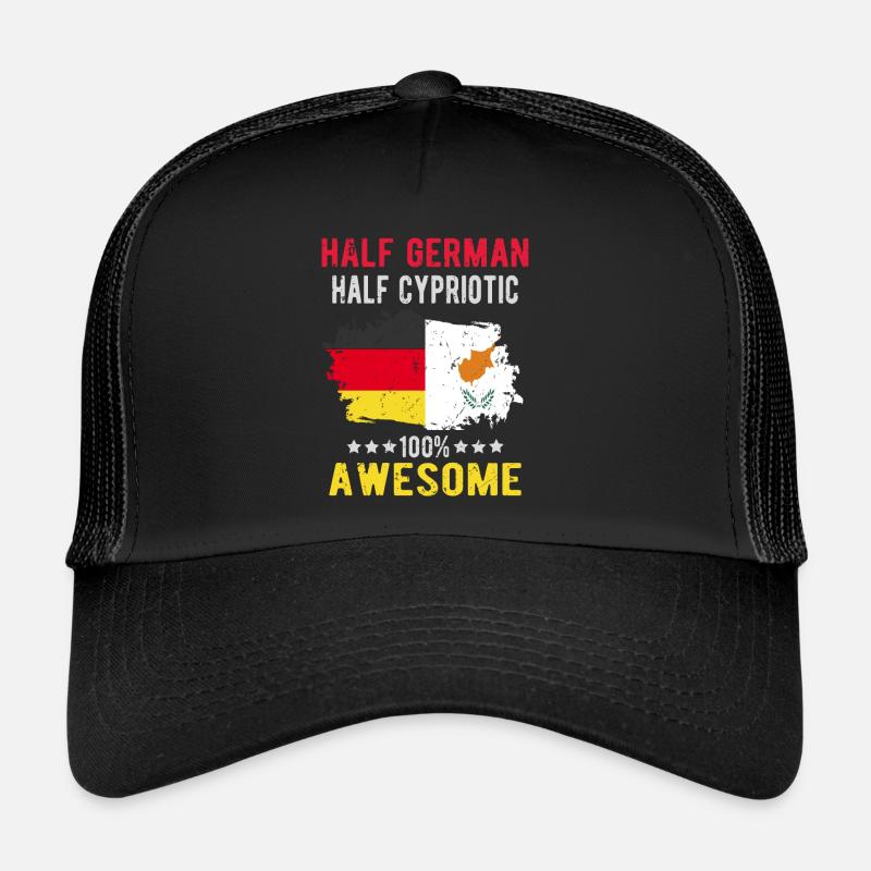 Moitié allemande moitié chypriote Casquette trucker 