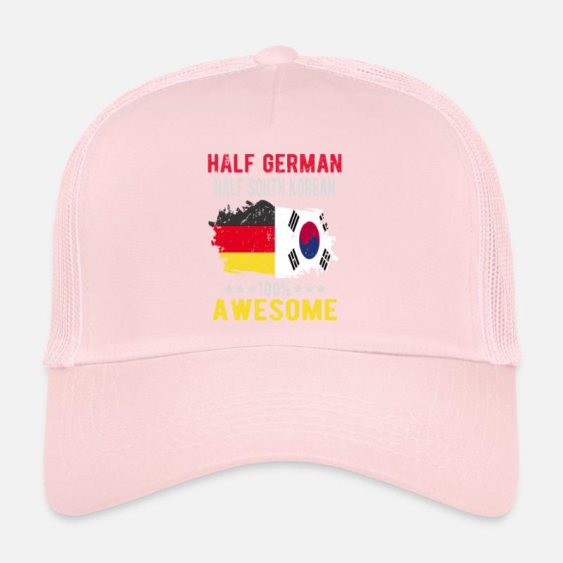 Moitié Allemand Moitié Sud-Coréens Casquette trucker 